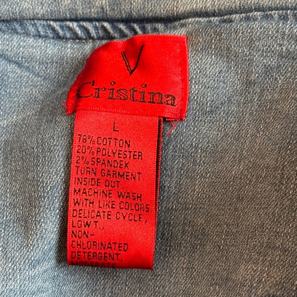 235 - V Cristina Denim Jacket with Butterfly Details - Picture 8 of 8